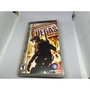 Rainbow Six Vegas Sony PlayStation PSP cover and manual